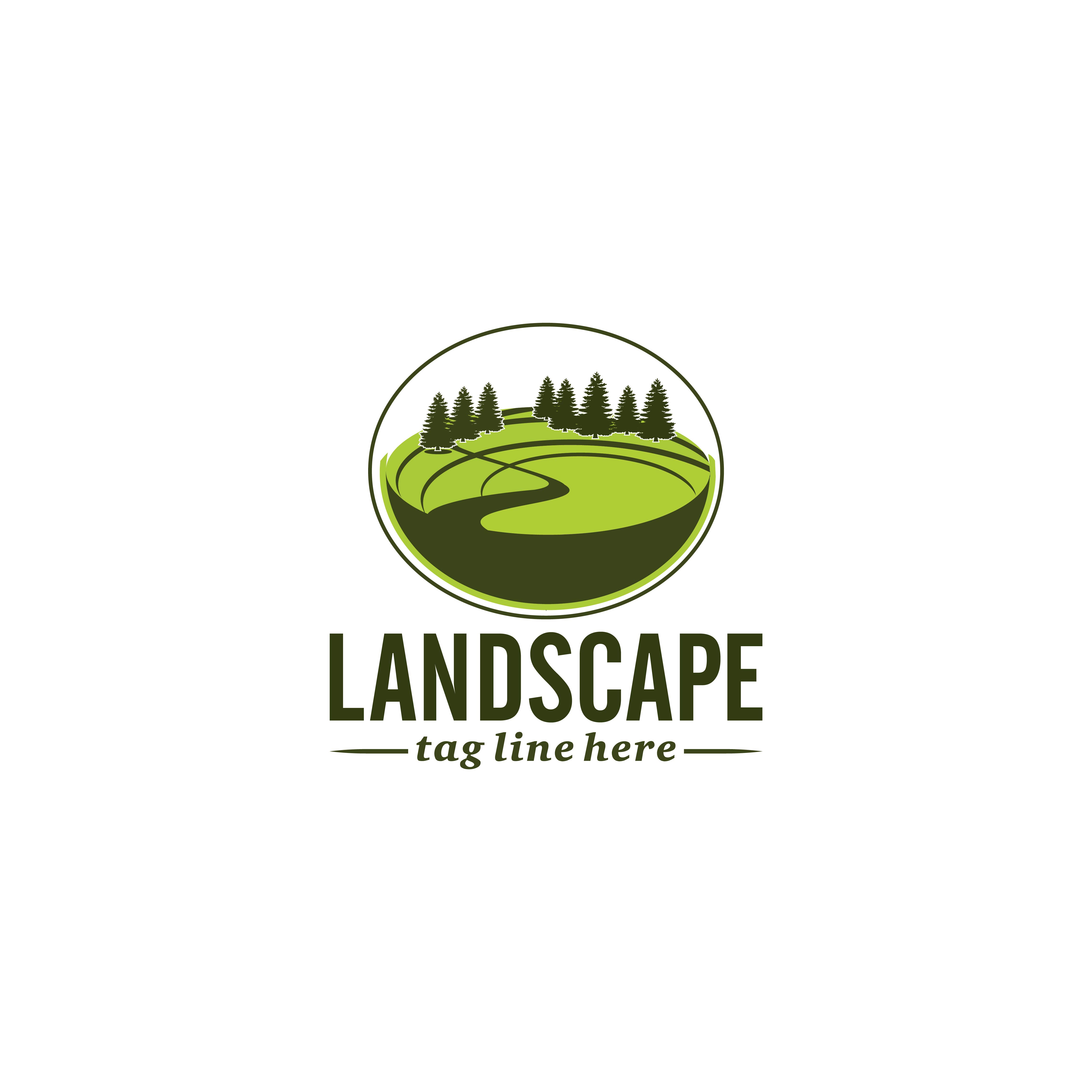 Elegant landscaping logo Design for your business preview image.
