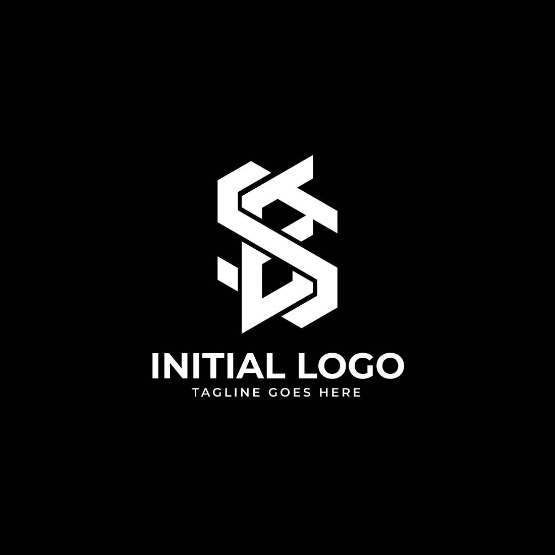SE letters negative space logo design creative typography monogram design preview image.