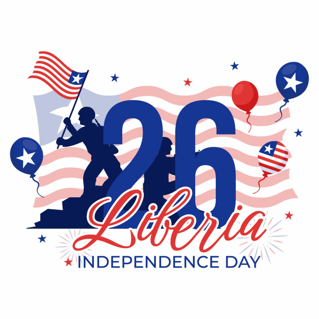 Happy Liberia Independence Day Car Mats LT15 main image 0