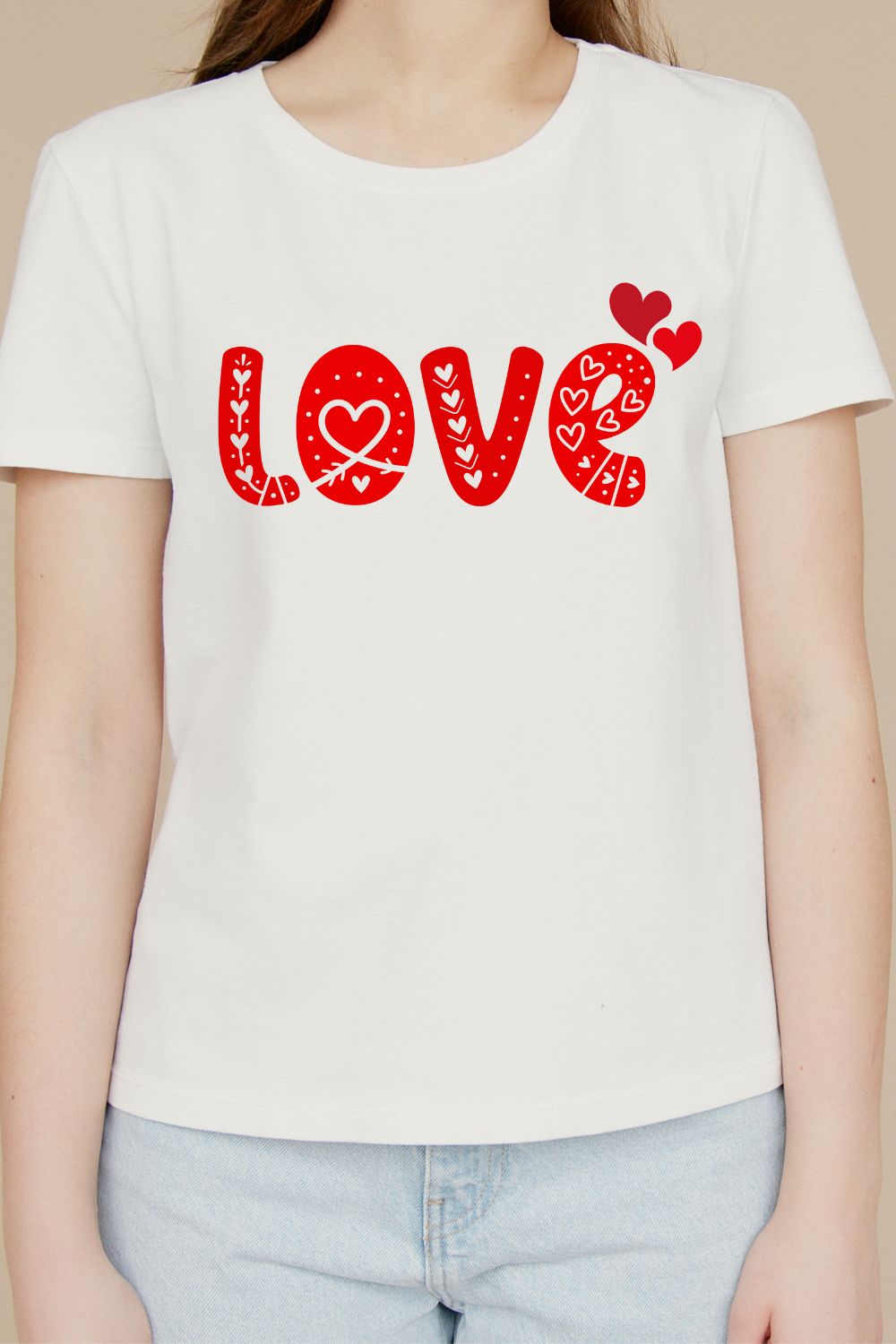 Love T-shirt Design pinterest preview image.