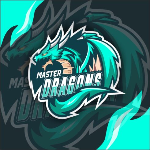 Attractive GAMING LOGO and BANNER named "MASTER DRAGONS" cover image.