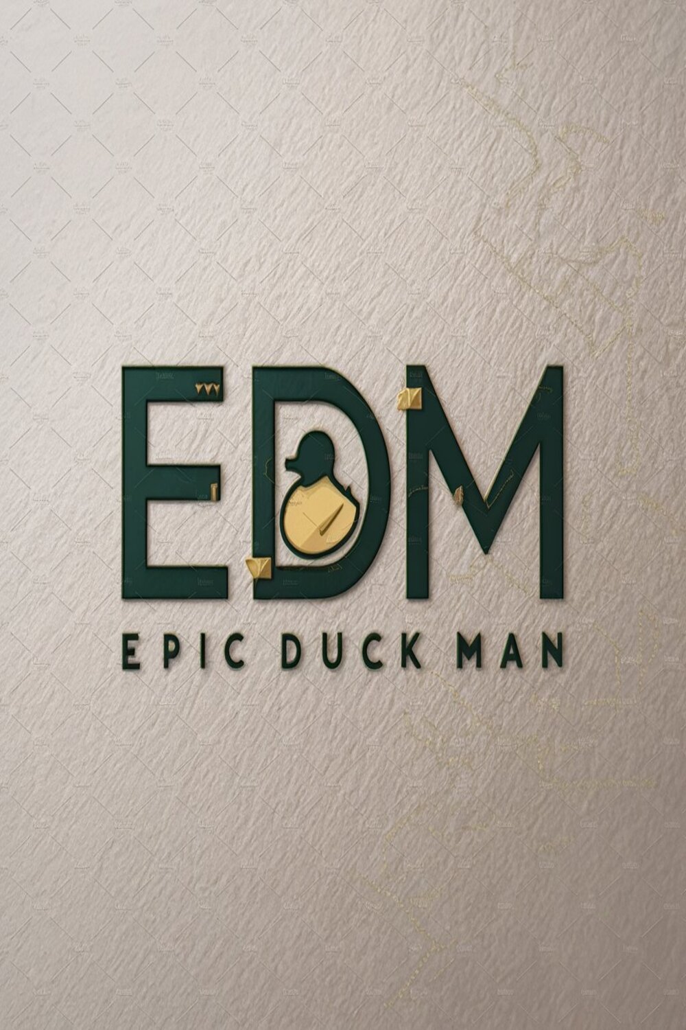 Epic Duck Man Logo pinterest preview image.