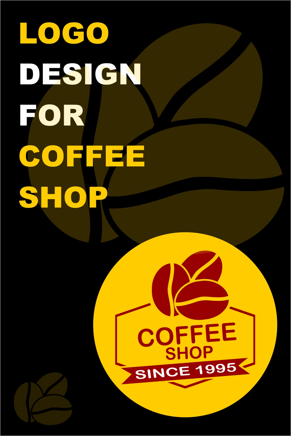 Simple and Modern Logo Design for Coffee Shop pinterest preview image.