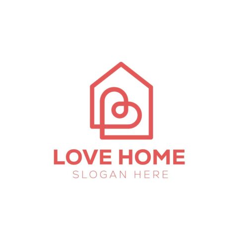 Creative Home Logo Love House logo design cover image.