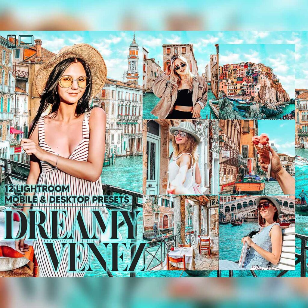 12 Dreamy Venez Lightroom Presets, Bright Mobile Preset, Summer Desktop ...