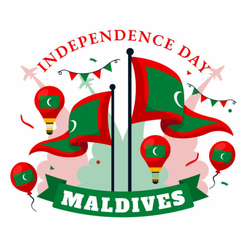 12 Maldives Independence Day Illustration cover image.