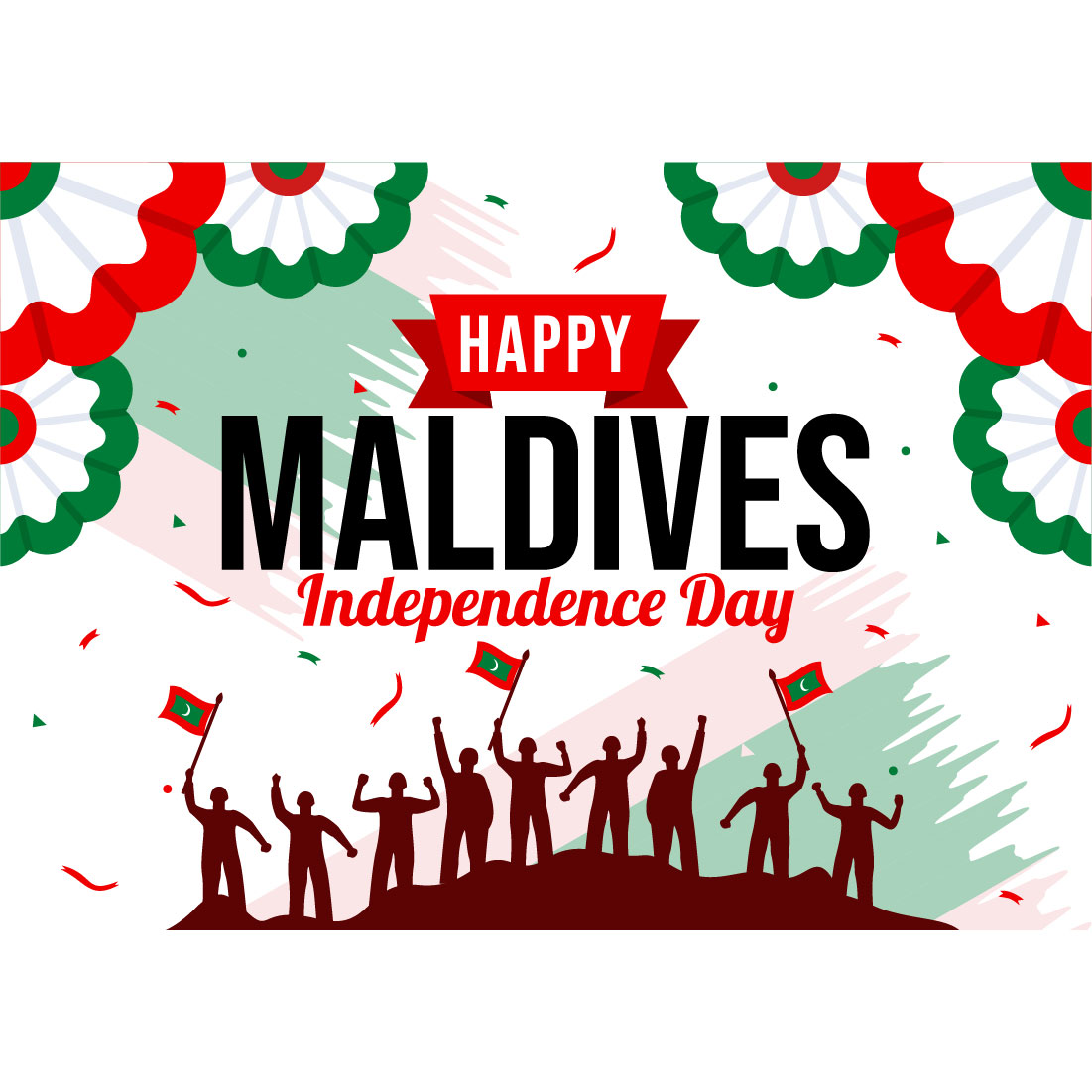 12 Maldives Independence Day Illustration preview image.