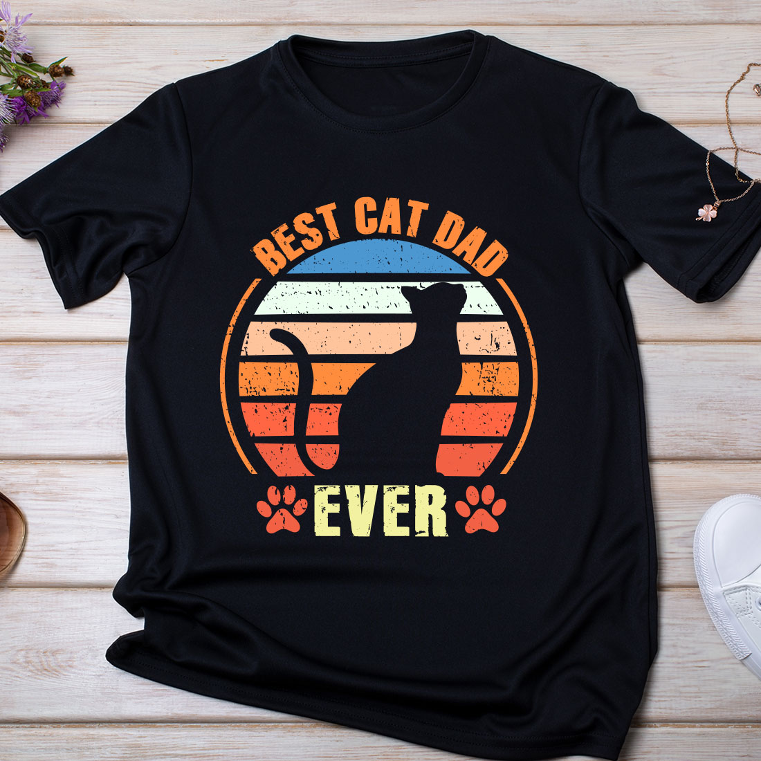 Best Cat Dad Ever Funny Cat Lover preview image.