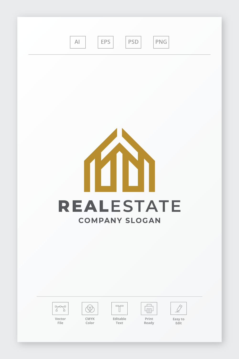Real Estate Home Expert Logo pinterest preview image.