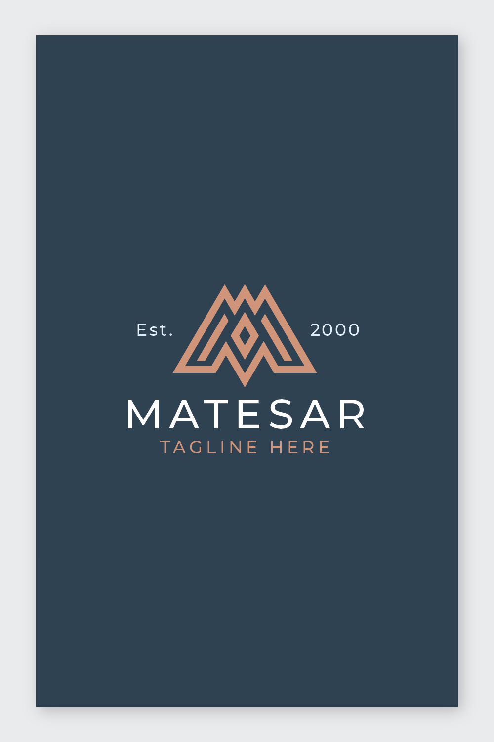 Matesar Letter M Logo pinterest preview image.