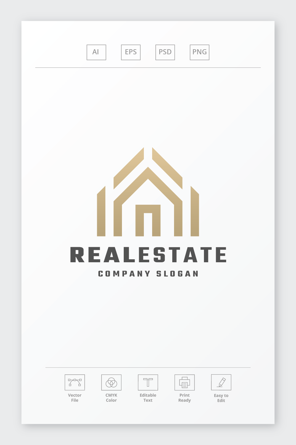 Real Estate Property Logo pinterest preview image.