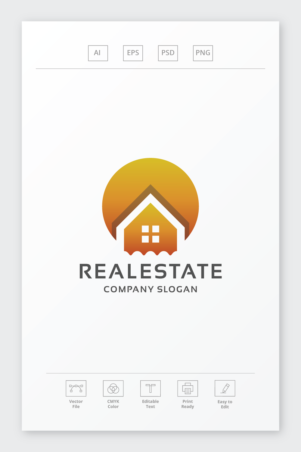 Sun Real Estate Logo pinterest preview image.
