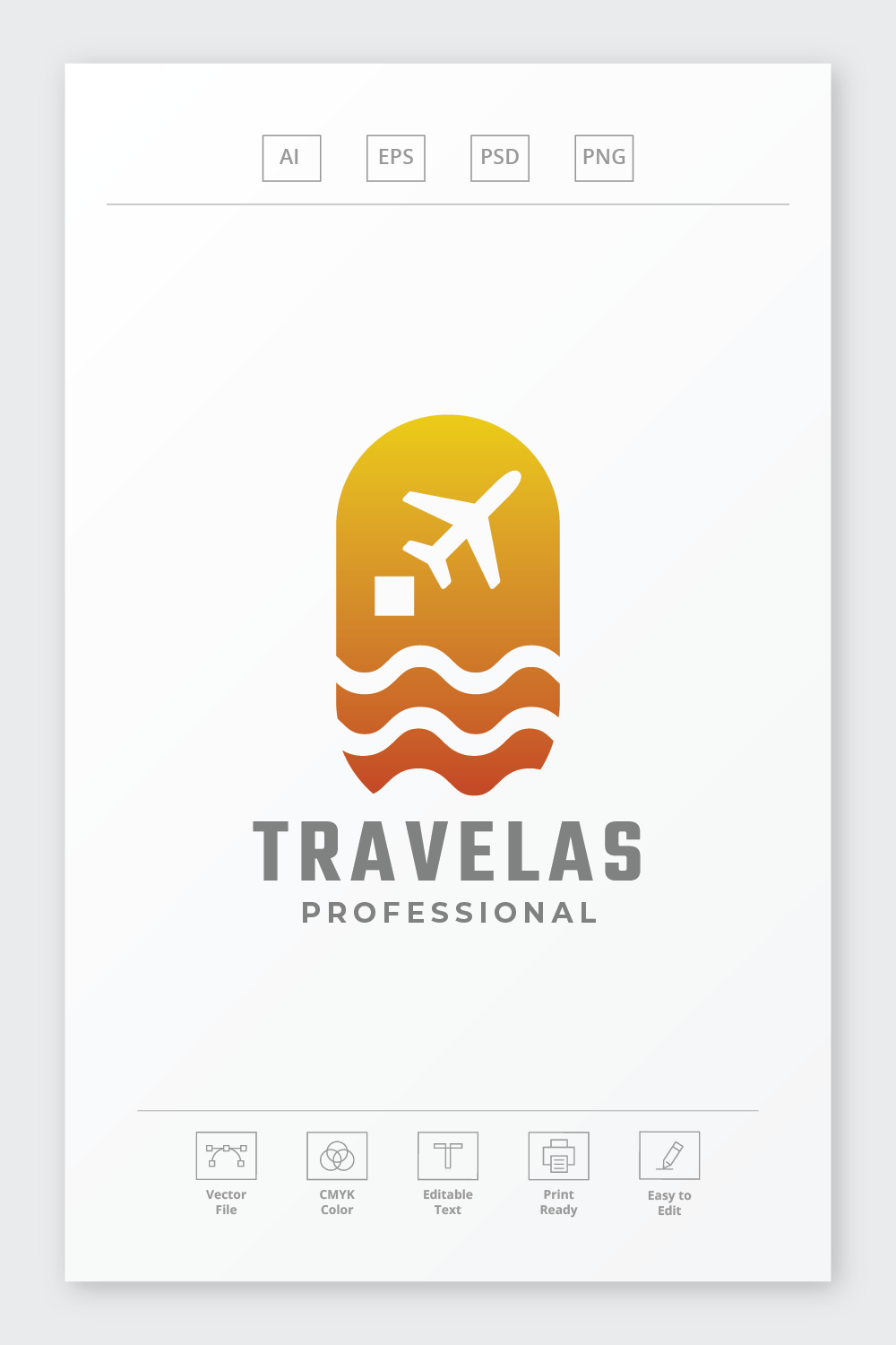 Sea Sun Travel Agent Logo pinterest preview image.