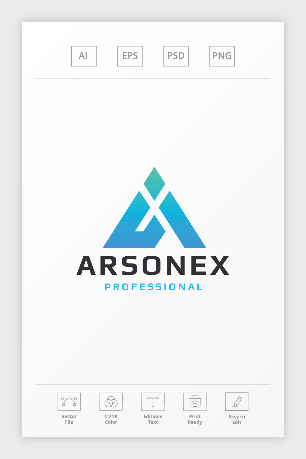 Arsonex Letter A Logo pinterest preview image.