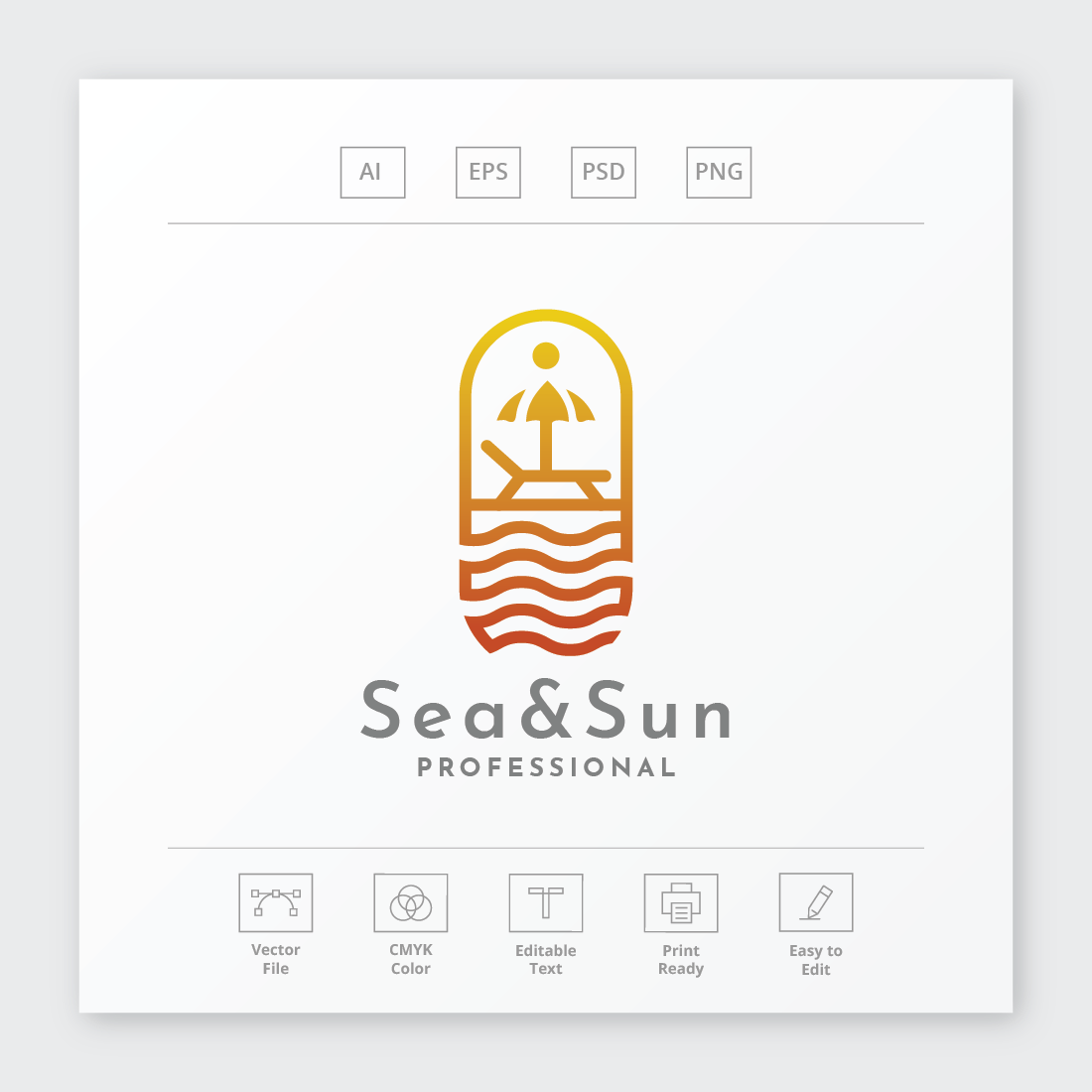 Sea Sun Holiday Travel Agent Logo preview image.