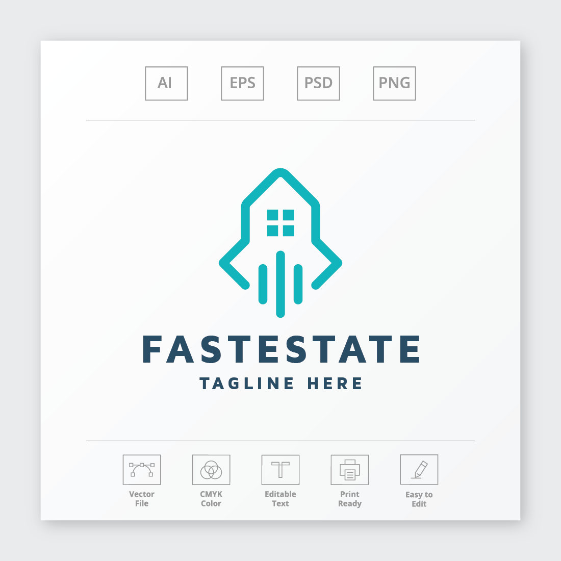 Fast Real Estate Logo preview image.