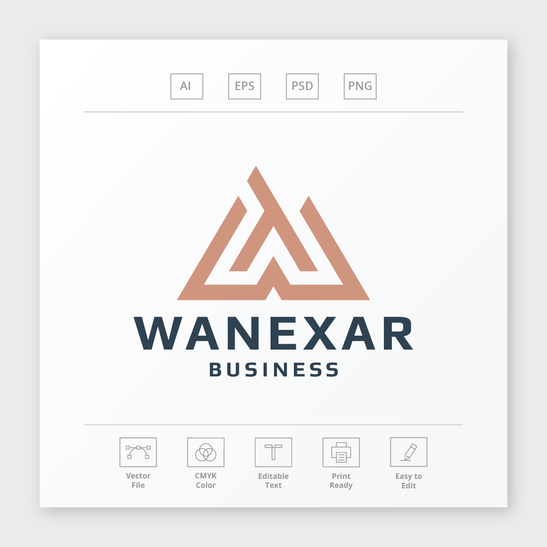 Wanexar Letter W Logo preview image.