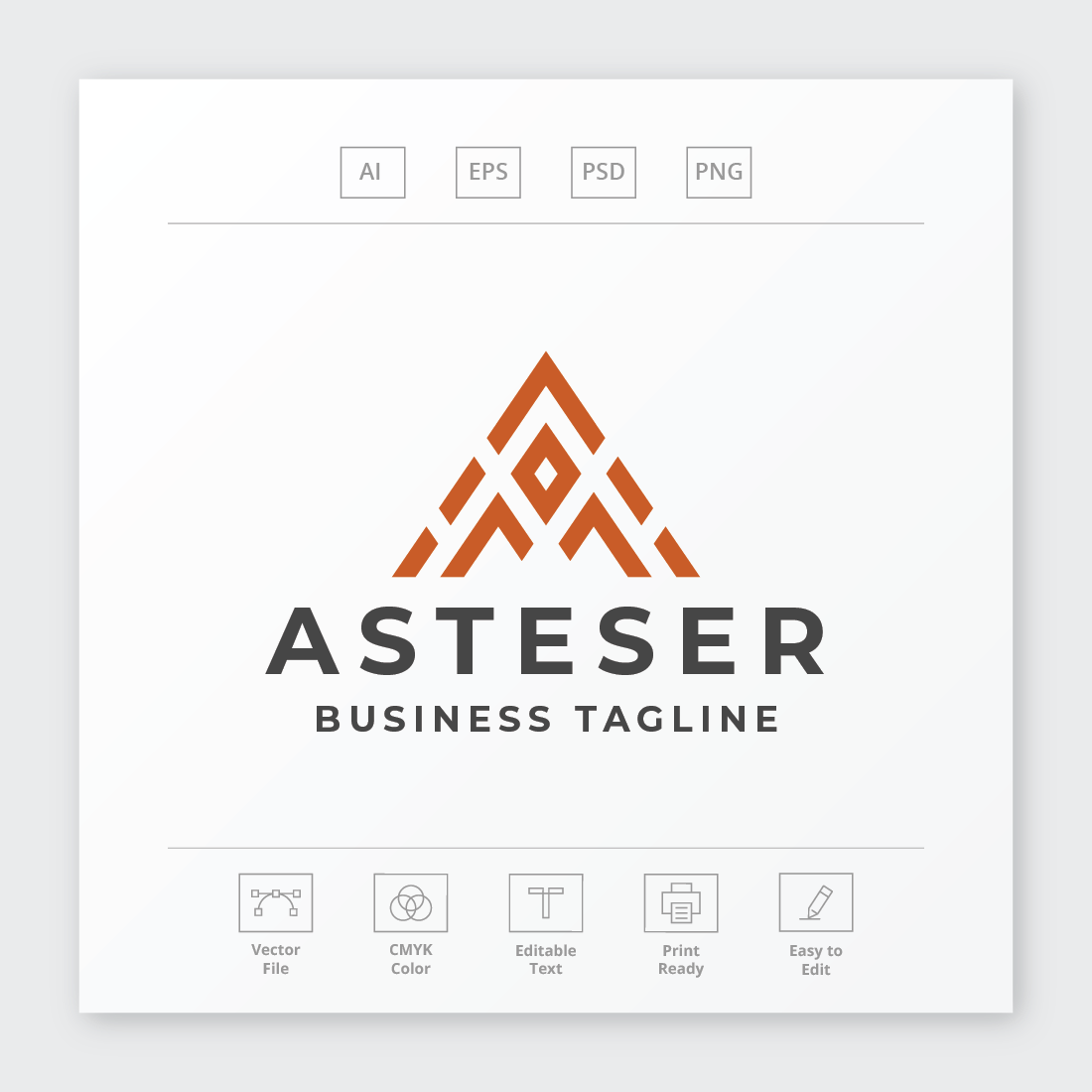 Asteser Letter A Logo preview image.