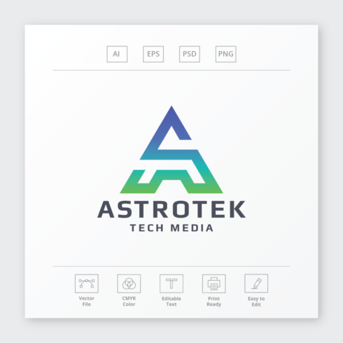 Astrotek Letter A Logo cover image.