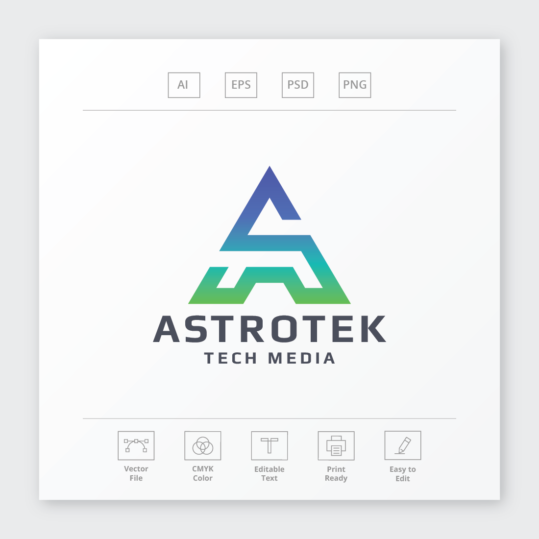 Astrotek Letter A Logo cover image.