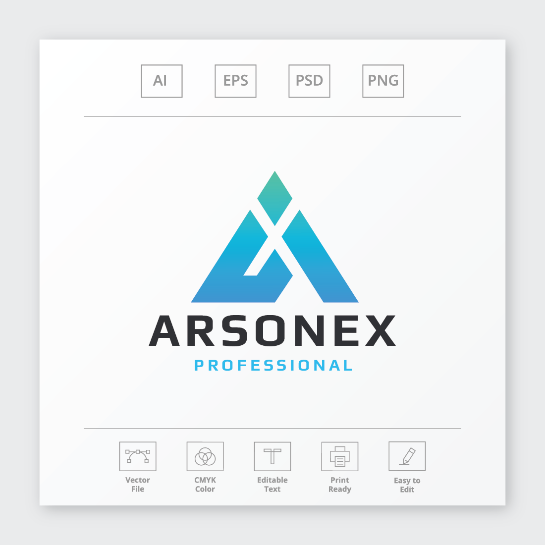 Arsonex Letter A Logo preview image.