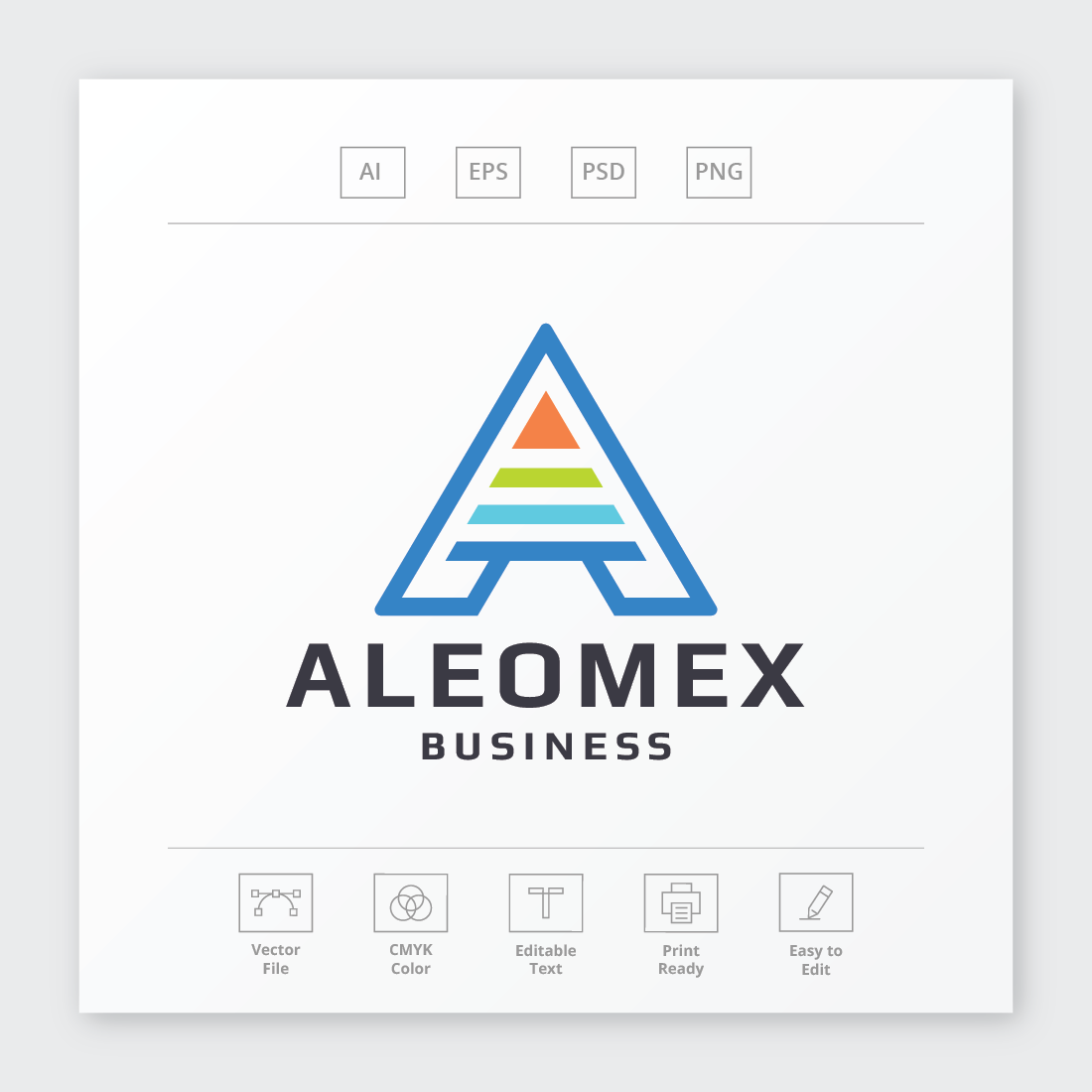 Aleomex Letter A Logo preview image.