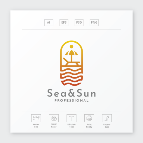 Sea Sun Holiday Travel Agent Logo cover image.