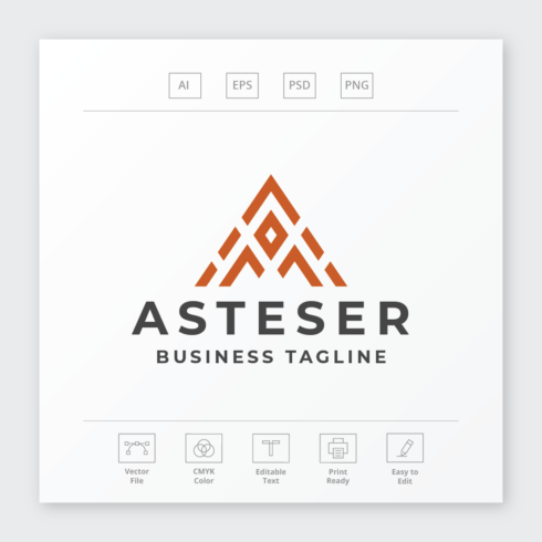 Asteser Letter A Logo cover image.