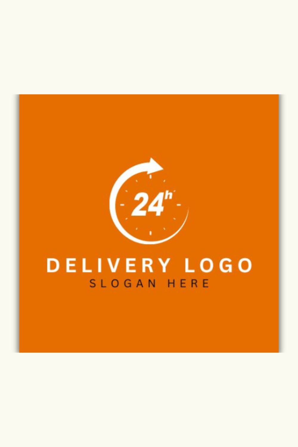 Editable Delivery Service Logo Templates pinterest preview image.
