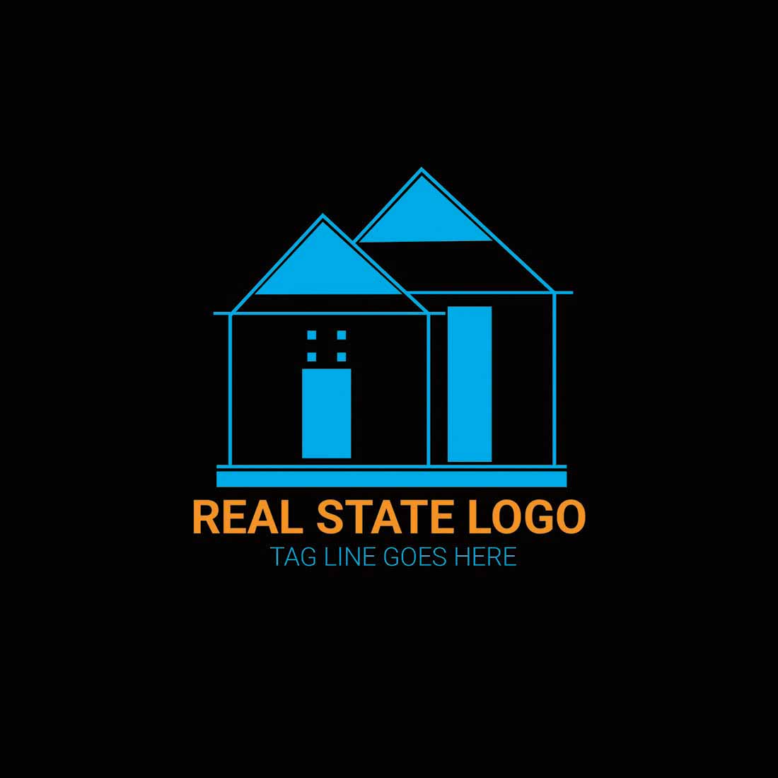 Three Real state logos preview image.