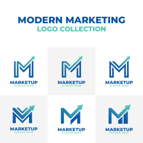 Letter M - 3D Modern Marketing Logo Collection cover image.
