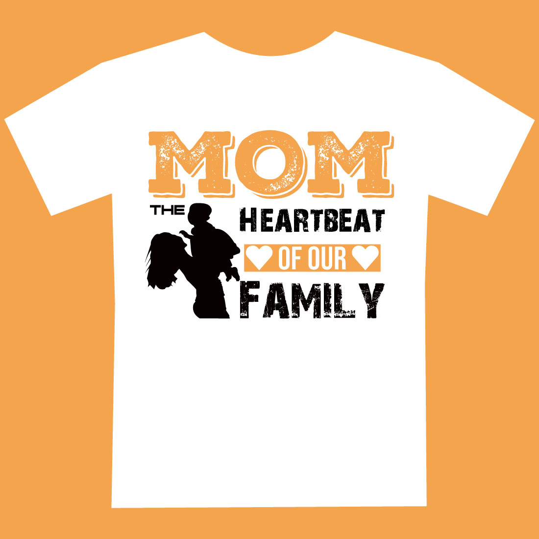 Embrace Her Love Mother's Day T-shirt Design preview image.