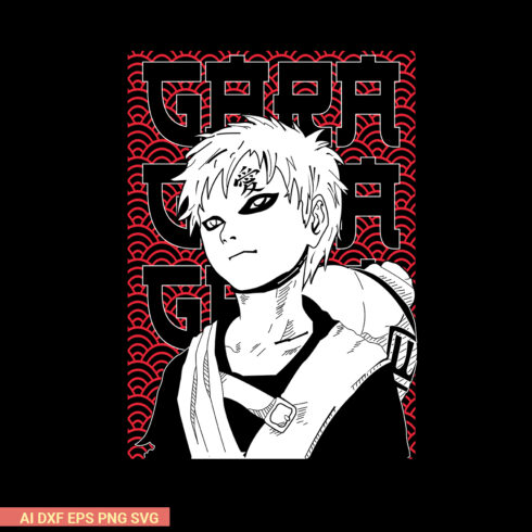 Naruto Characters tshirt design and poster design cover image.