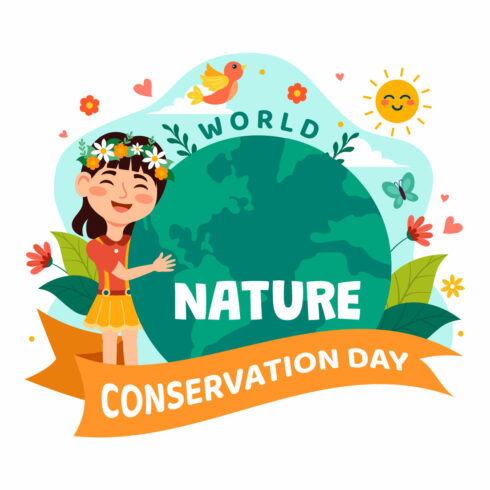9 World Nature Conservation Day Illustration cover image.