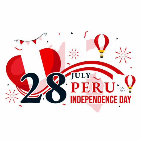 12 Peru Independence Day Illustration cover image.