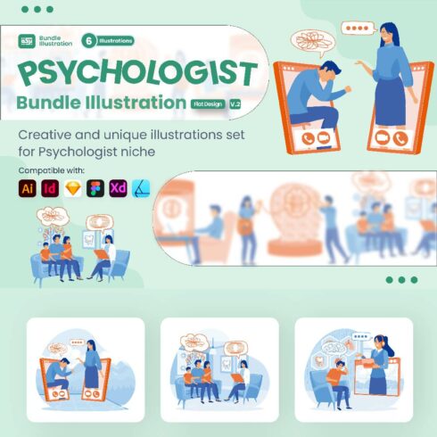 6 Illustrations Related to Psychologist 2 cover image.