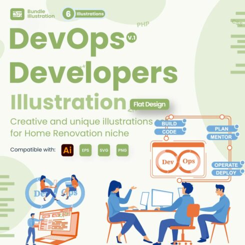 6 Illustrations Related to DevOps Developers cover image.