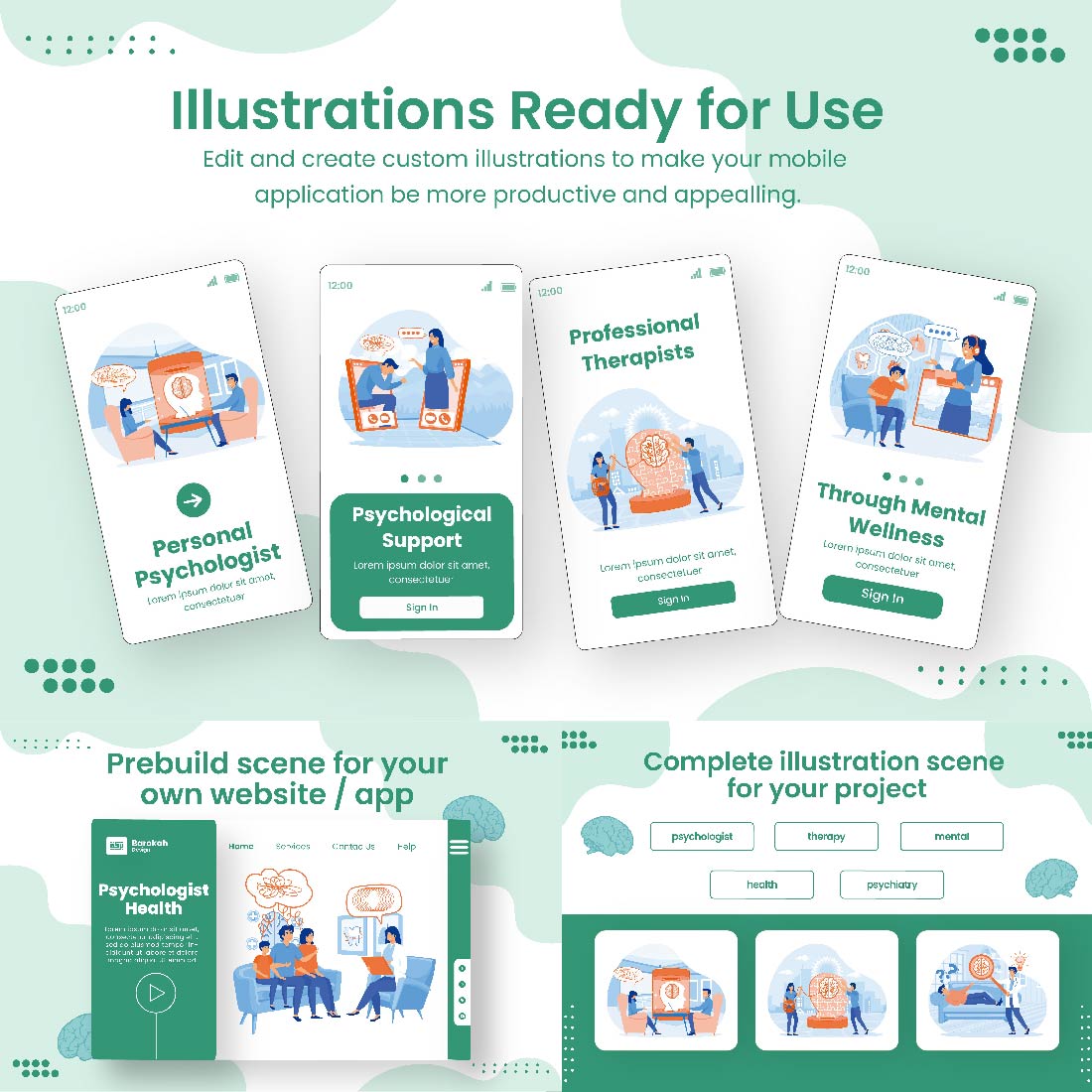 6 Illustrations Related to Psychologist 2 preview image.