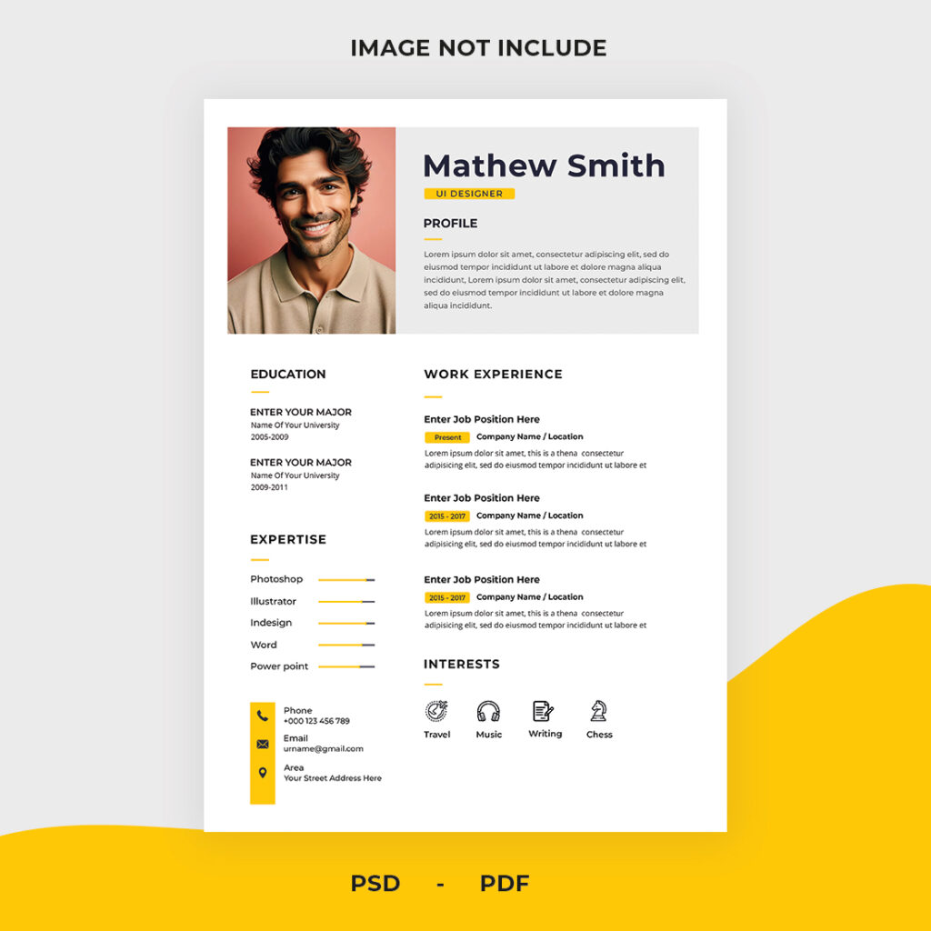UI UX Designer Resume/CV - MasterBundles