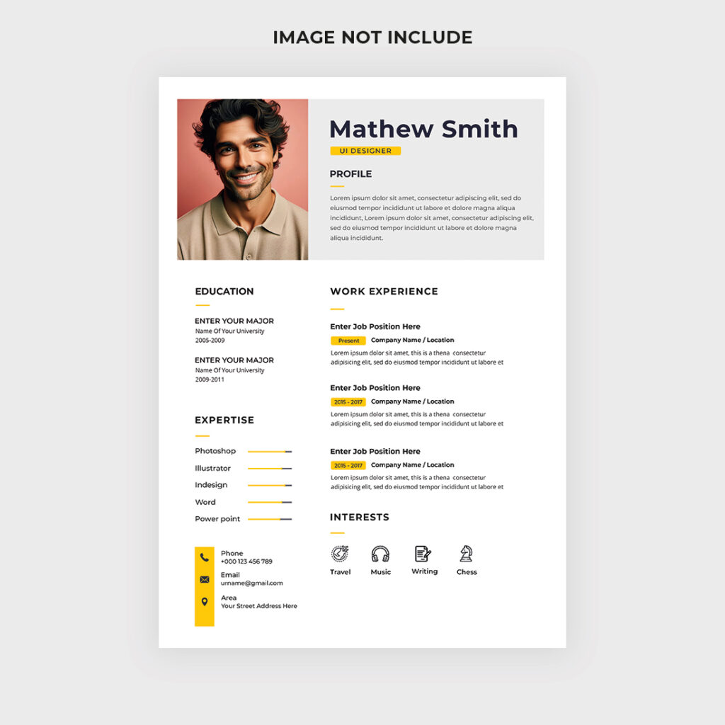 UI UX Designer Resume/CV - MasterBundles image.