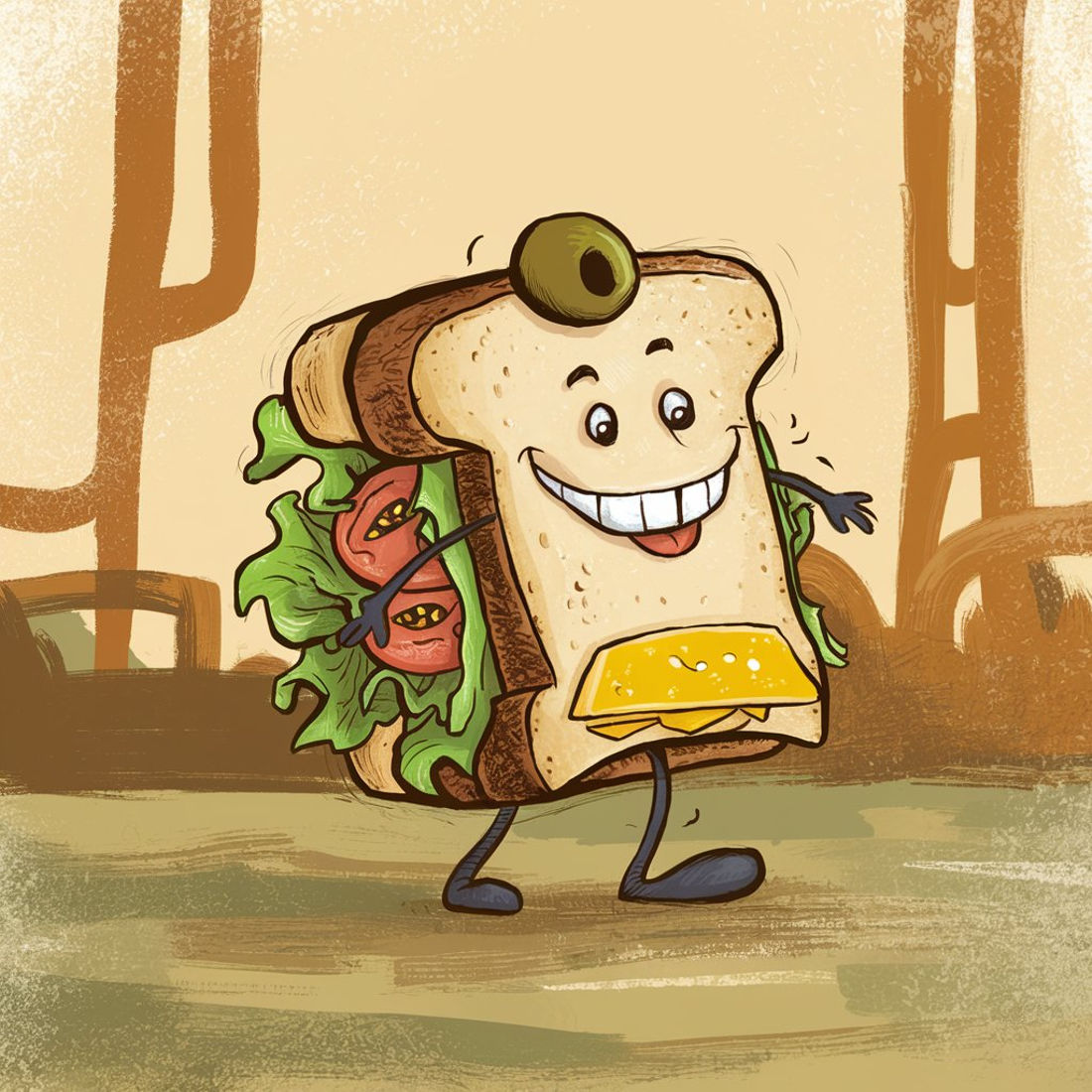 A Sandwich Charecter:"Smiley Stack" preview image.