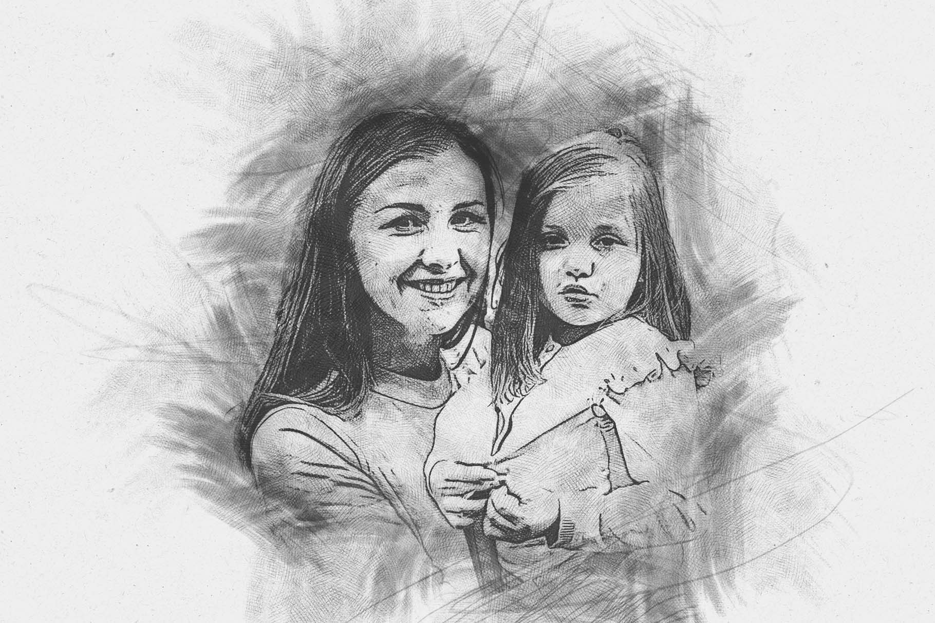 sketch drawing photoshop action by mri khokon 06 508