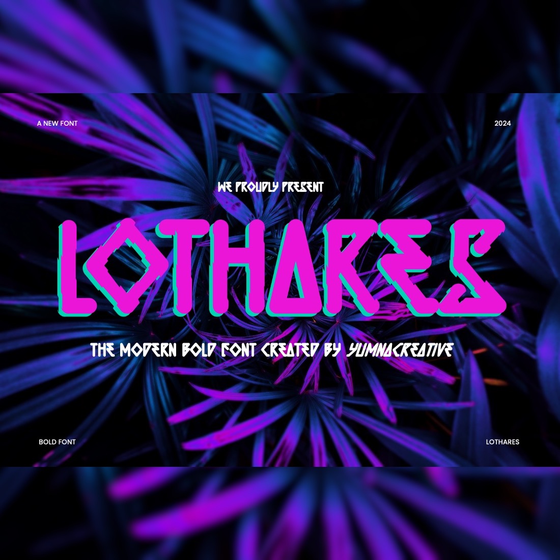 Lothares - Modern Bold Font preview image.