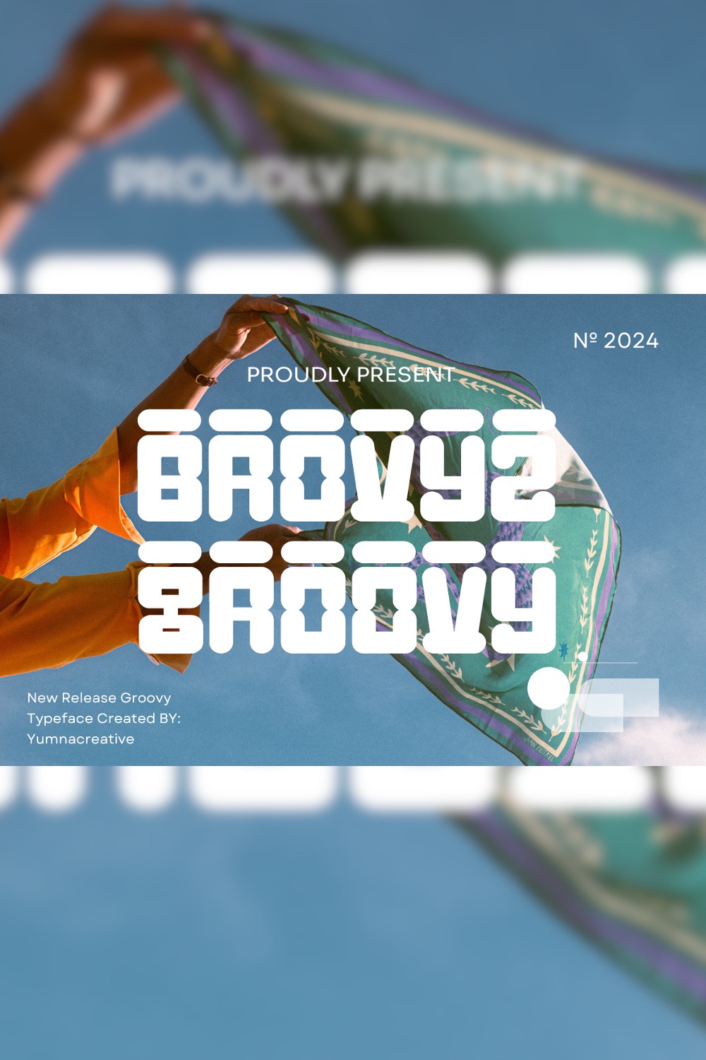 Brovyz Groovy - Groovy Font pinterest preview image.