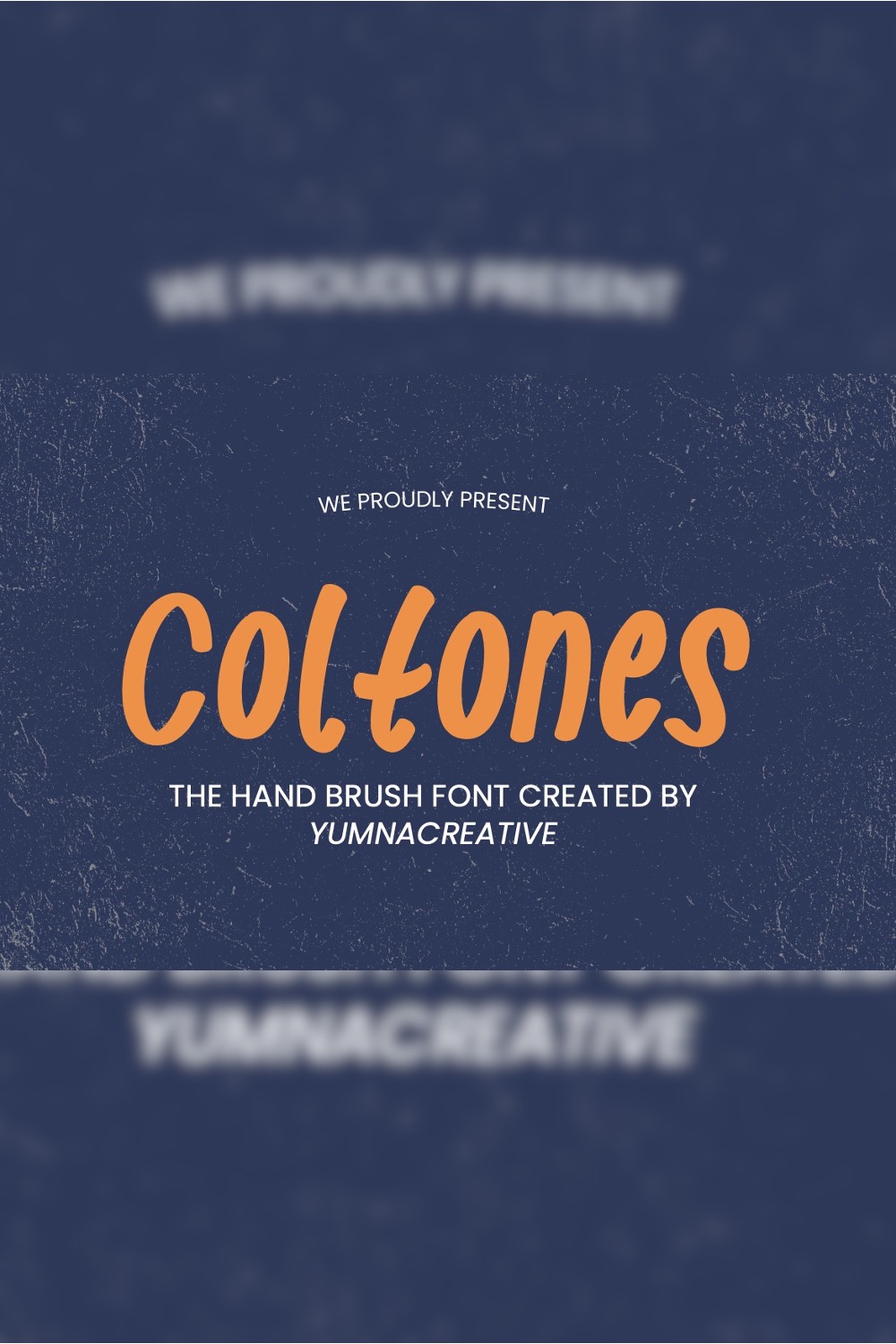 Coltones - Hand Brush Font pinterest preview image.