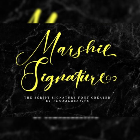 Marshie - Script Signature Font cover image.