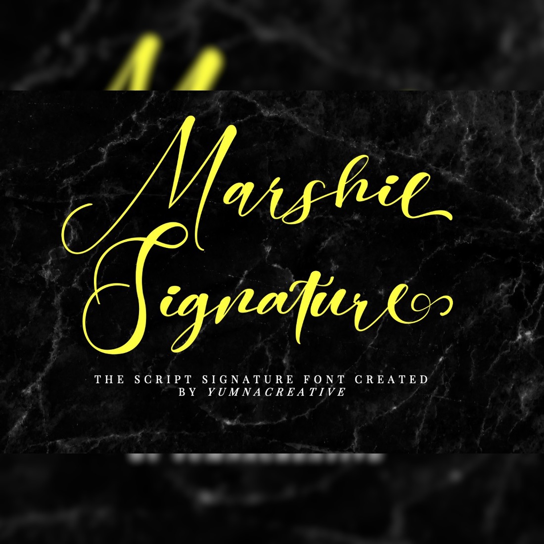 Marshie - Script Signature Font preview image.