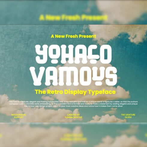 Yohalo Vamous - Retro Display Font cover image.