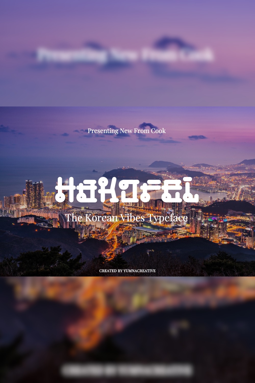 Hakorel - Korean Font pinterest preview image.