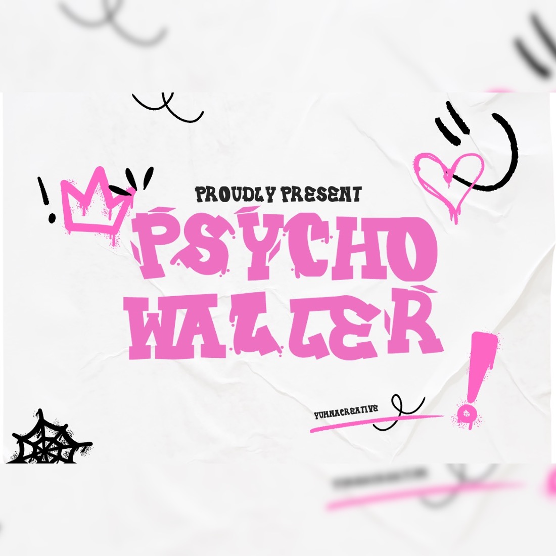 Psycho Waller - Graffiti Font preview image.